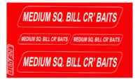 Tackle Tag - Med. Square Bill Crankbaits